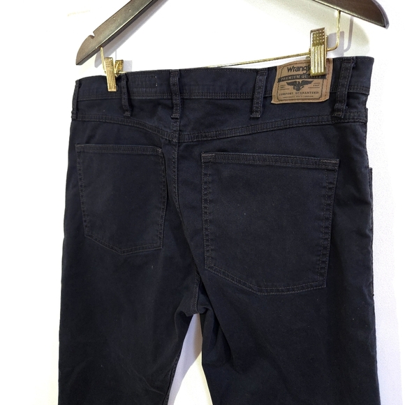 Wrangler | Men's Black Slim Straight Jeans 36x30 - Picture 6 of 11